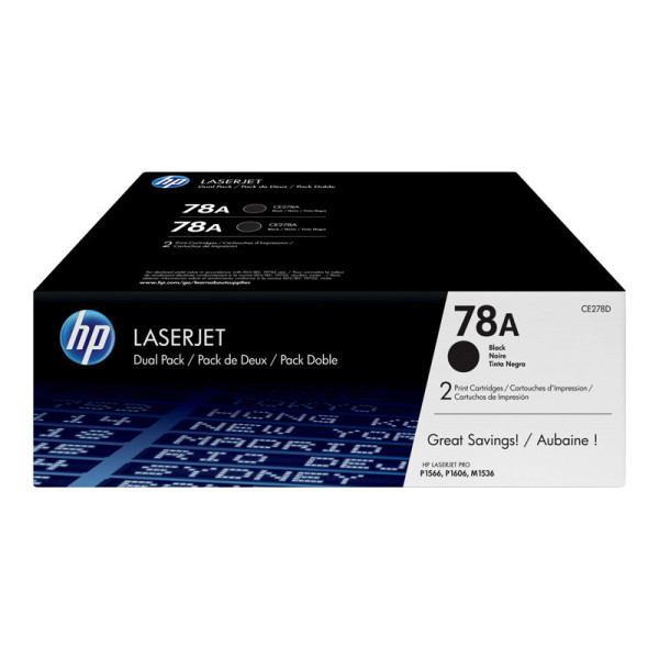 TONER NEGRO 78A PACK 2