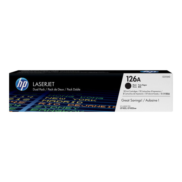 TONER NEGRO 126A LASERJET PACK 2