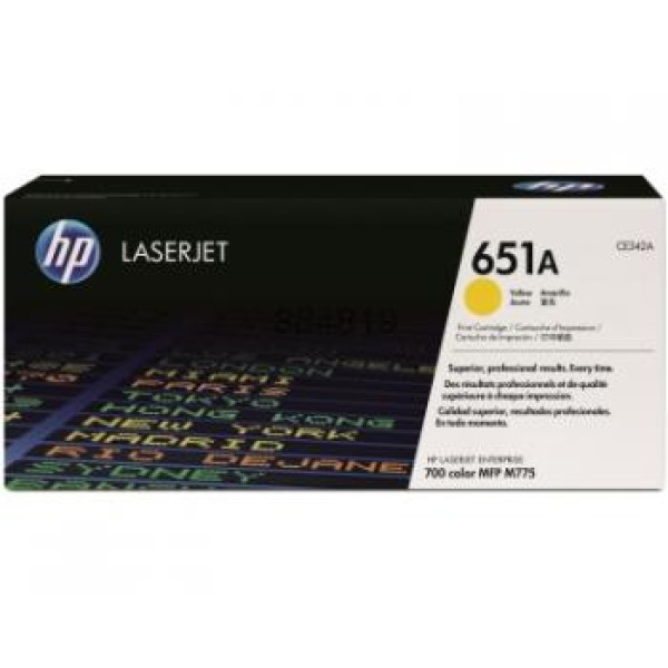 TONER AMARILLO 651A LASERJET