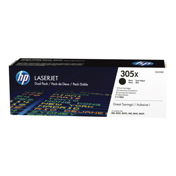 TONER NEGRO 305X PACK 2