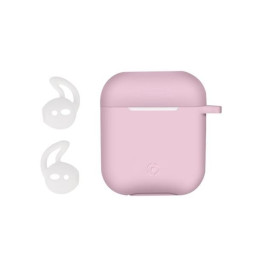 FUNDA AIRPODS ROSA CLARO