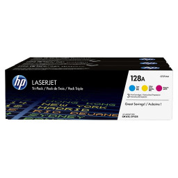 TONER TRICOLOR ( C Y M) 128A PACK 3