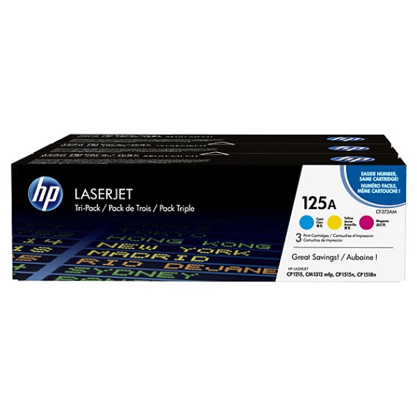 TONER TRICOLOR ( C Y M) 125A PACK 3