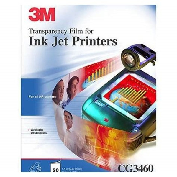 Transparencias 3M inkjet HP Djet.50A4*