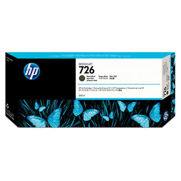 TINTA NEGRA MATE HP 726