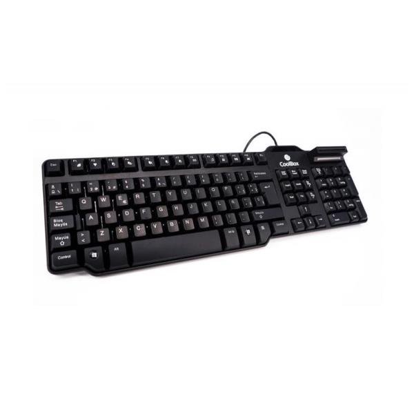 TECLADO COOLBOX CON LECTOR DNIE