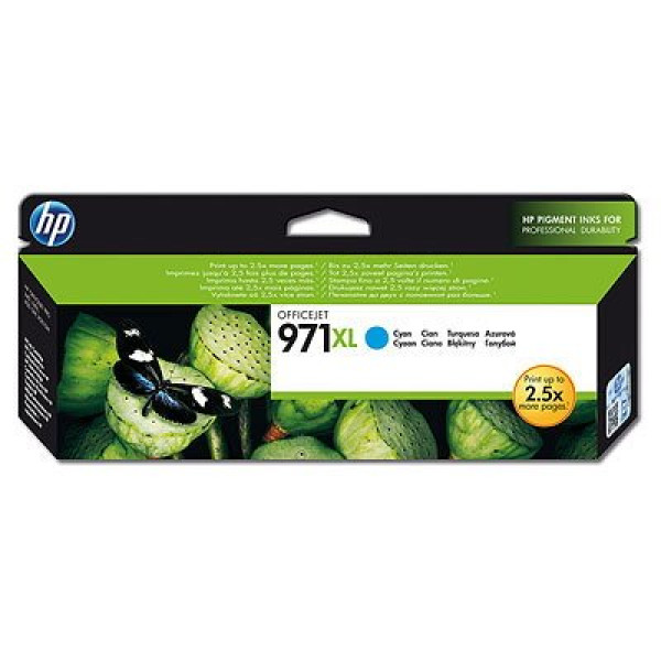 C.t.HP #971XL cian Officejet Pro X451 X476 X551 **CAJA ABIERTA, interior en perfecto estado**
