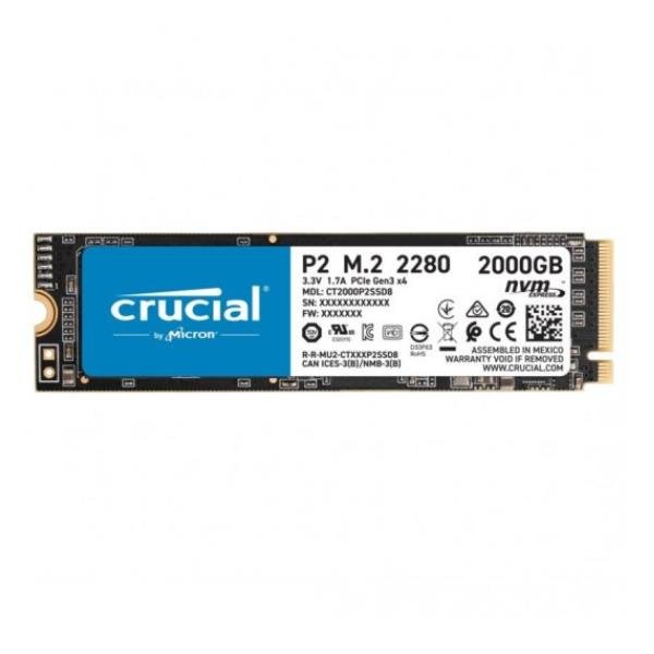 P2 SSD M2 3D NAND NVME PCIE 2TB