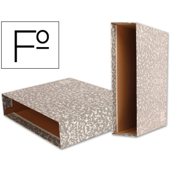 Caja archivador de palanca carton LIDERPAPEL folio