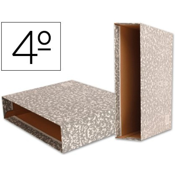 Caja archivador de palanca carton LIDERPAPEL cuart