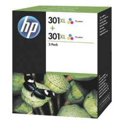 (2) C.t.HP #301XL color Djet.1050 2050 3050A (2-pack) *