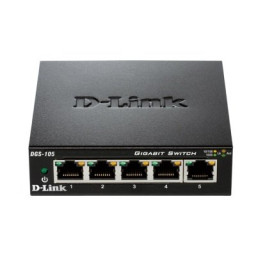 Switch D-LINK Plug&Play 8-puertos 10/100/1000Mbps, streaming IPTV & gaming K4