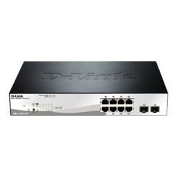 Switch D-LINK Smart+ 8-puertos PoE+ y 2p.Gbit/SFP 10/100/1000Mbps gestionable