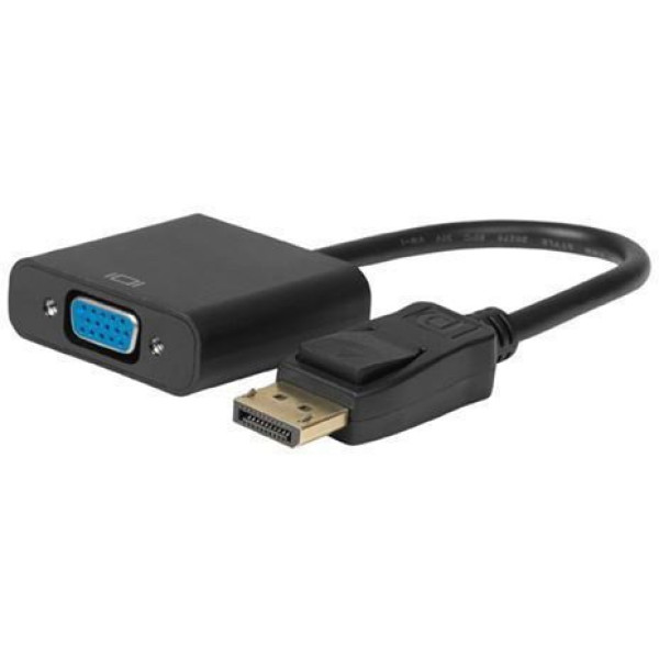 MicroConnect Adaptador DisplayPort a VGA M-F Black