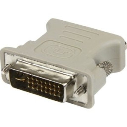 Adaptador Conversor DVI-I a VGA DVI-I Macho - DB15 Hembra - Blanco