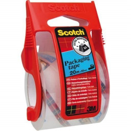 Cinta SCOTCH embalaje transparente (50 x 20m) + dispensador
