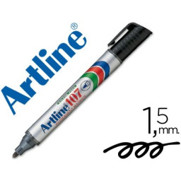 Rotulador ARTLINE 107 marcador permanente negro punta redonda 1.5mm