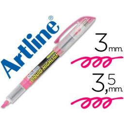 Rotulador ARTLINE Fluorescente Rosa Punta biselada 3,5mm