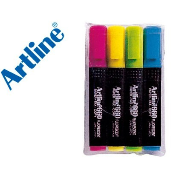 (4) Rotuladores ARTLINE Fluorescentes