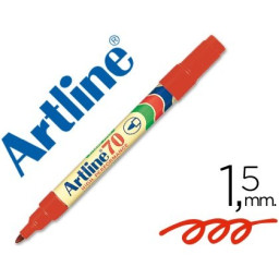 Rotuladore ARTLINE permanente 1.5 mm Rojo