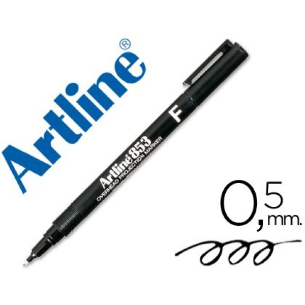 Rotuladore ARTLINE punta fibra 0.5 mm Permanente Negro