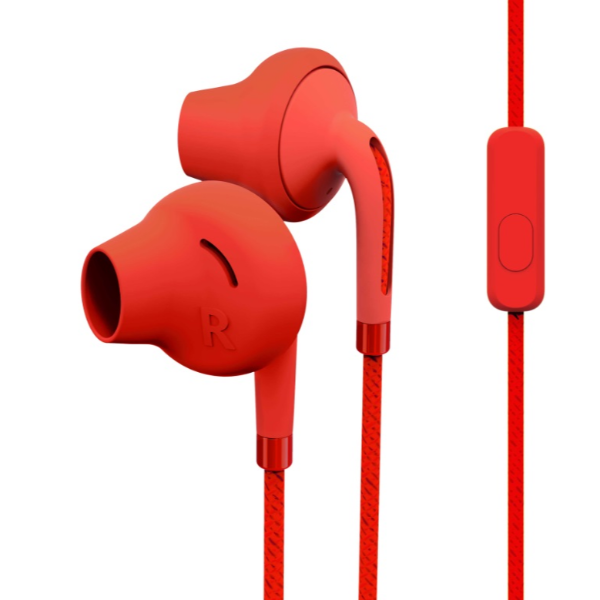 EARPHONES STYLE 2+ RASPBERRY