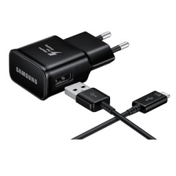 Cargador corriente SAMSUNG USB-A negro carga rápida + cable a USB-C 1,5m
