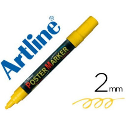Rotulador ARTLINE Poster Market Amarillo Fluor 2mm., punta redonda