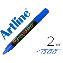 Rotulador ARTLINE Poster Market Azul 2mm., punta redonda