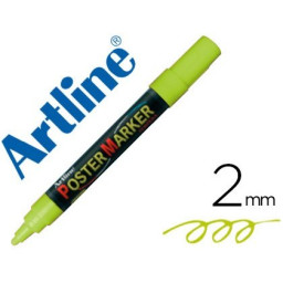 Rotulador ARTLINE Poster Market Verde Fluor 2mm., punta redonda