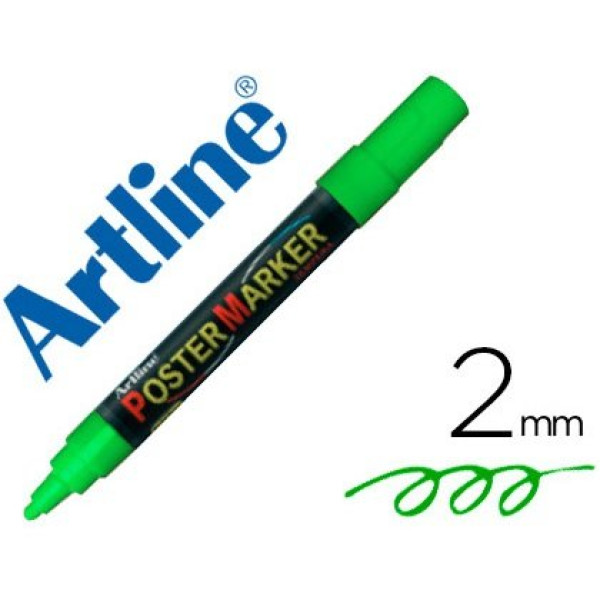 Rotulador ARTLINE Poster Market Verde 2mm., punta redonda