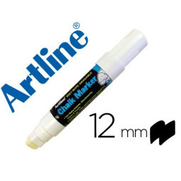 Rotulador ARTLINE pizarra verde/negra blanco 12mm Punta redonda, Fibra acrilica