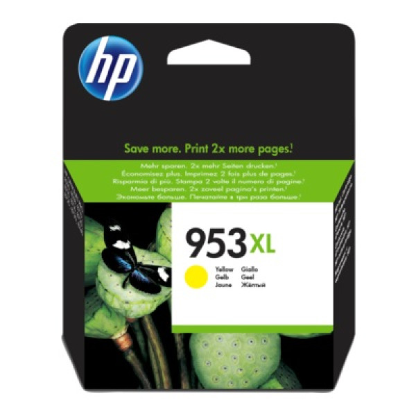 C.t.HP #953XL amarillo 1.600p. Officejet Pro 7720 7740 8210 8710 8720 8730 8740