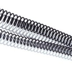 FELLOWES (100) espirales metálicas negras 20mm (envase comercial) ***