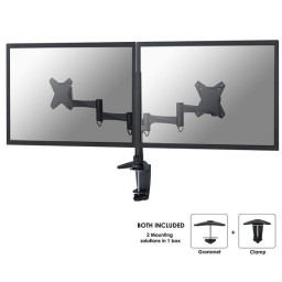 Brazo articulado NEWSTAR 2 monitores 3 puntos giro 10