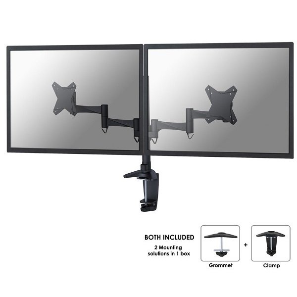 Brazo articulado NEWSTAR 2 monitores 3 puntos giro 10