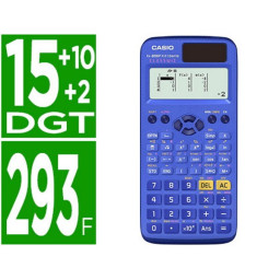 Calculadora CASIO FX-85SPXI: Cientifica 293 func. 9 mem., 15+10+2 dígitos, 16MB