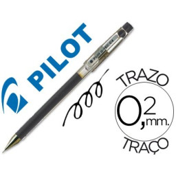 Rotulador punta aguja PILOT G-TEC C4 negro tinta de gel. 0,4mm. Fino y preciso.