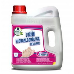THOMIL loción hidroalcohólica garrafa 4 litros gel manos higienizante, con tapón de rosca