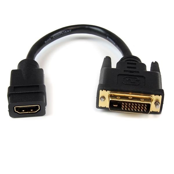 Adaptador vídeo STARTECH HDMI Hembra - DVI-D Macho 20cm