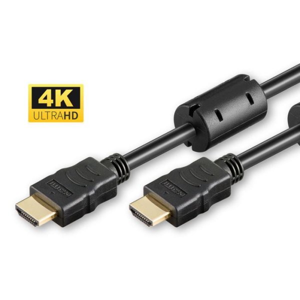 MicroConnect HDMI 19M - HDMI 19M  V1.4 - 3m. High Speed 4K y Ultra HD 1080p. con Ferrite Cores