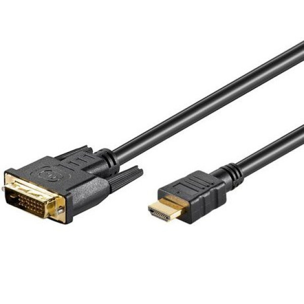 Cable MICROCONNECT HDMI M - DVI-D (24+1) M Dual-link 1,8m. negro
