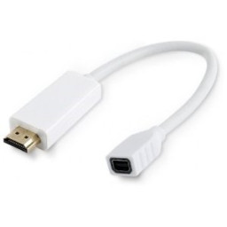 MicroConnect Adaptador miniDisplayPort H a HDMI-19 Macho, 10cm, resolución hasta 1920x1200 @60Hz