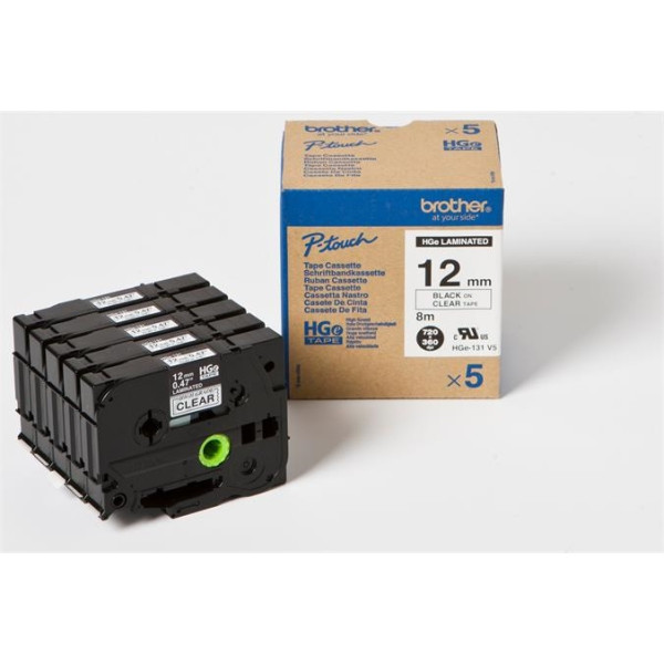 CINTA NEGRA S/TRANSPARENTE 5UD 12X8