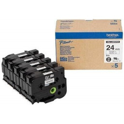 CINTA NEGRA S/BLANCO 5UD 24X8