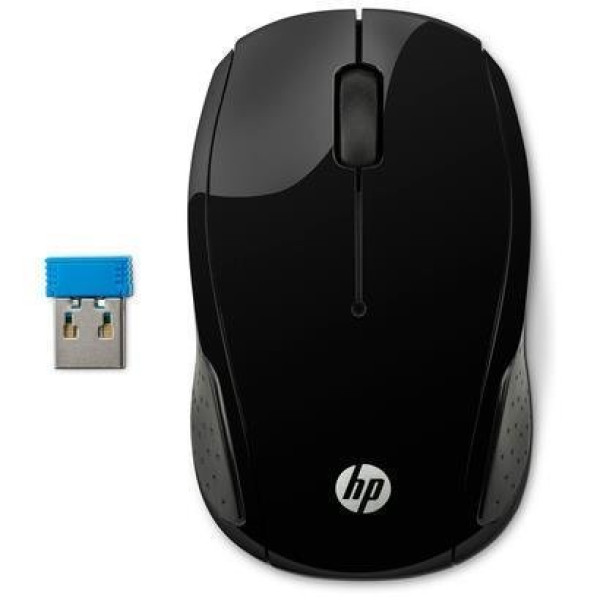 HP 200 BLACK WIRELESS MOUSE