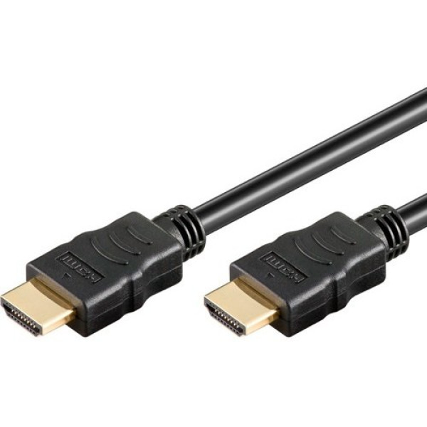 MicroConnect HDMI 19M - HDMI 19M - 1,0m. 1920x1200, HighSpeed con Ethernet, conectores oro