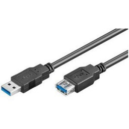Cable MicroConnect USB-A Macho a USB-B Hembra 3mt. negro