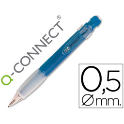 Portaminas Q-CONNECT plástico BETA azul 0.5 mm.