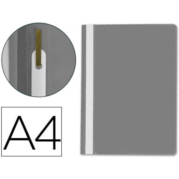 Carpeta Dossier Q-CONNECT fastener DIN A4 Plastico Gris Carpeta Dossier Q-CONNECT fastener DIN A4 Plastico Gris